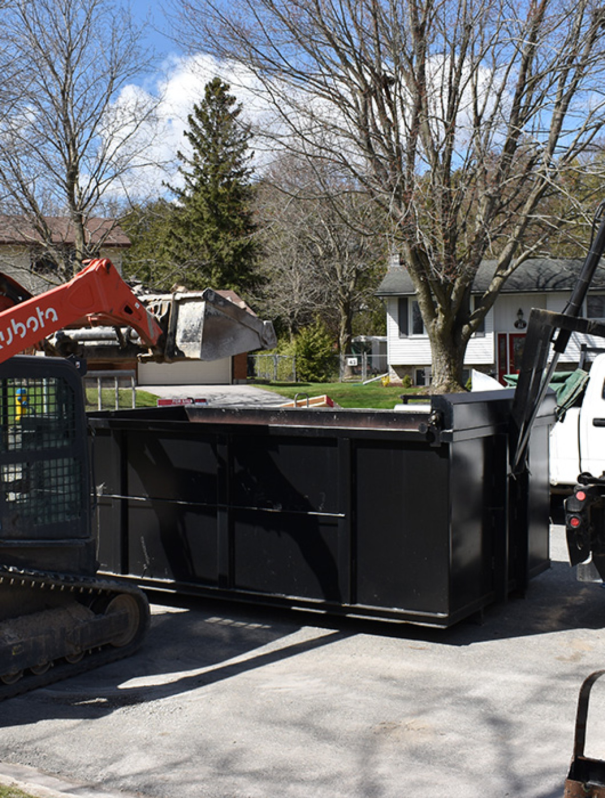 Loading Dumpster Bin